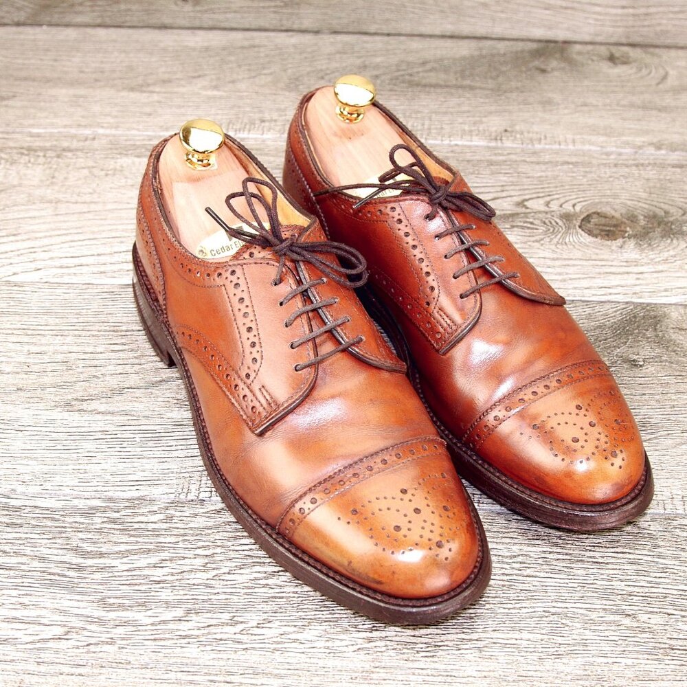 Allen Edmonds LEXINGTON Blucher 7.5 D Chestnut * add $15 new Cedar Trees